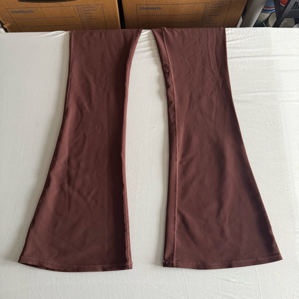Wilo‎ The Label Flare Leg Jumpsuit Ribbed Athleisure Yoga Pilates Dance Sz M - Picture 5 of 16